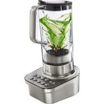 AEG SB 9300 Standmixer (10°-Neigung, 6-Klingen Titan-Messer, 1,6 PS, Restlaufzeitanzeige, Geschwindigkeitsanpassung, 3 Stufen, Pulse-Funktion, 4 Rezeptprogramme, 1,5 l Krug, gebürstetes Edelstahl)