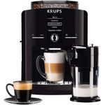 KRUPS EA8298 Kaffeevollautomat mit integriertem Mahlwerk, Latt'Espress One-Touch-Funktion (1,7 l, 15 bar, LC Display, Cappuccinatore) schwarz