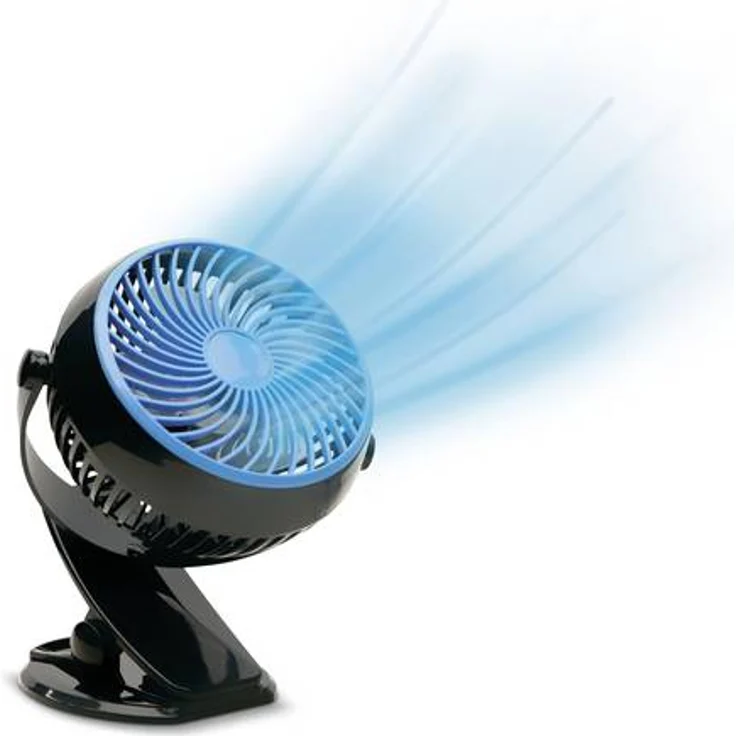 MediaShop Livington Go Fan Tischventilator 2 W, 3 W, 4W, 150 x 186 x 80mm Schwarz