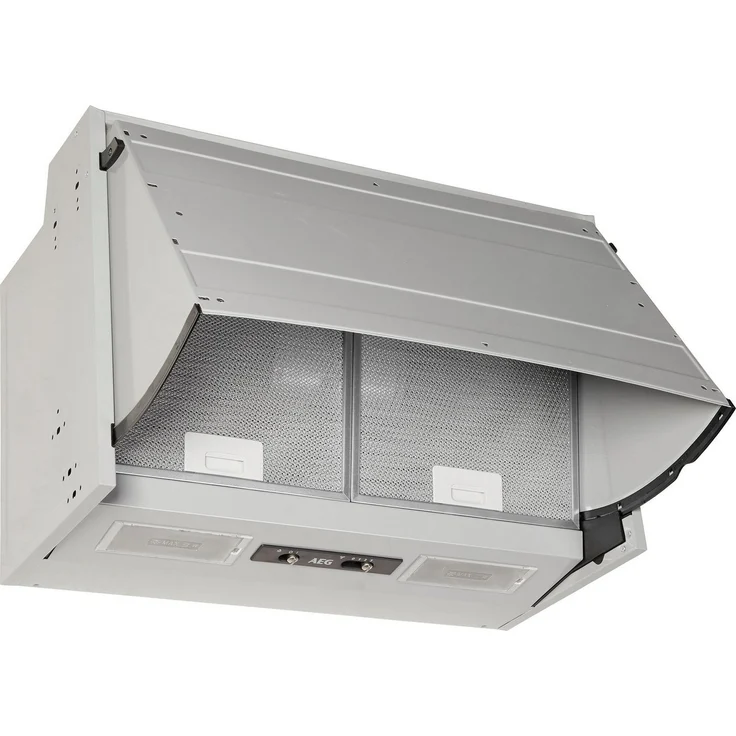 AEG DEB2631S, Motorhaube, integriert, Breite 60 cm, Tiefe: 27 cm, Absaugung und Rückführung (mit zusätzlichem Rückführungsset), weiß – Bild 3