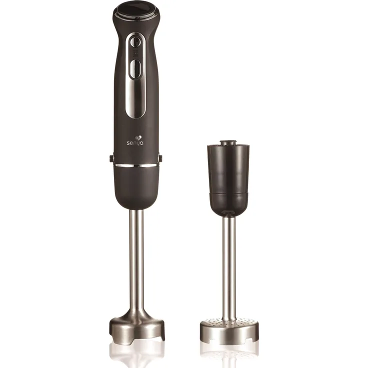 Senya SYCP-M046 Immersion Blender, 600, Stainless Steel, Noir Inox