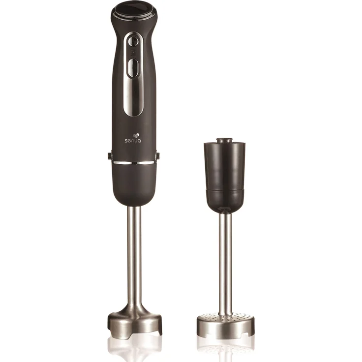 Senya SYCP-M046 Immersion Blender, 600, Stainless Steel, Noir Inox