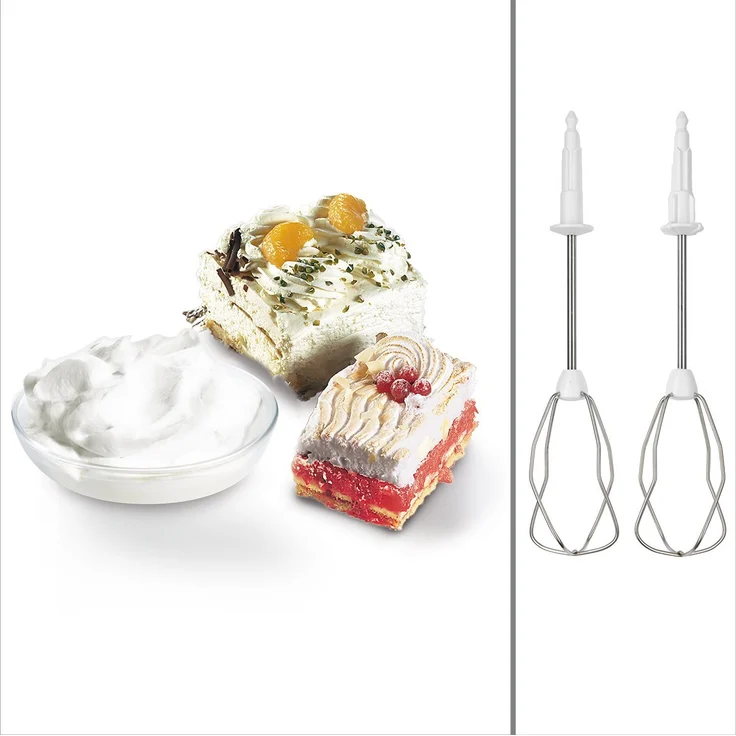 Bosch MFQ36400 ErgoMixx Handrührer, 450 W, spülmaschinengeeignet, geringes Gewicht, leise, 5 Geschwindigkeitsstufen, leicht zu reinigen, weiß-grau – Bild 6