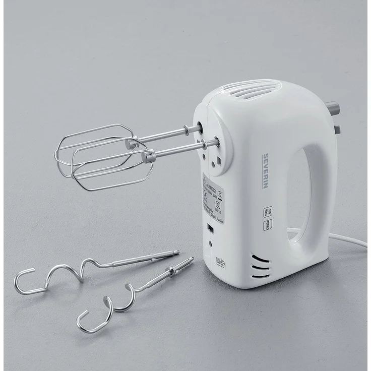 Severin Handmixer, ca. 300 W, HM 3820, Weiß-Grau – Bild 2