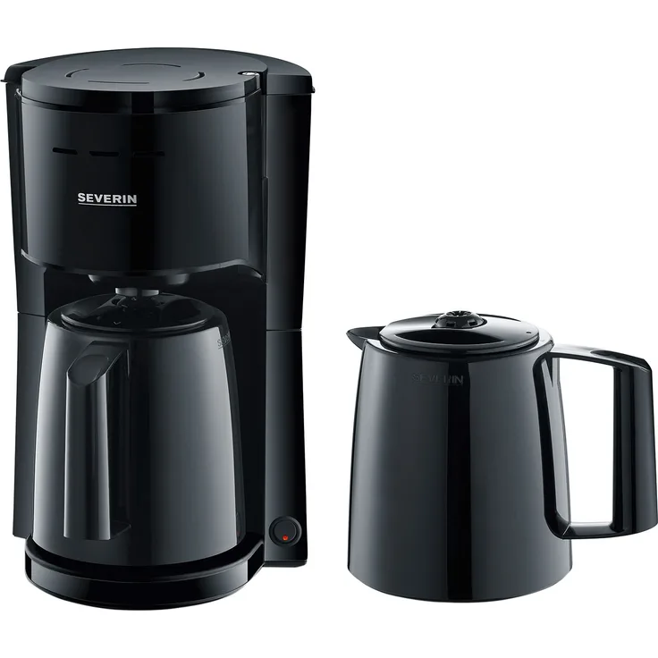 Severin KA 9252 Thermo-Kaffeeautomat mit 2 Kannen, Warmhaltefunktion, schwarz