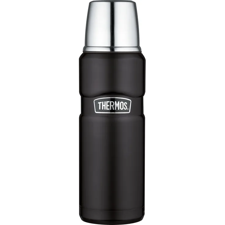 Thermos Thermosflasche, Edelstahl, 470 ml, mattes schwarz, Nicht zutreffend
