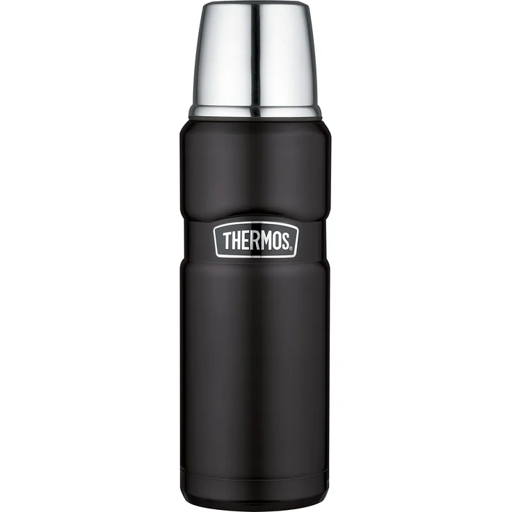 Thermos Thermosflasche, Edelstahl, 470 ml, mattes schwarz, Nicht zutreffend