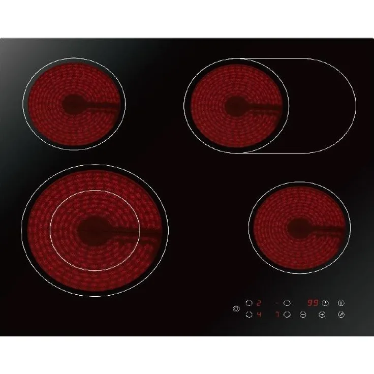 PKM KF4-2KB autark Einbaukochfeld 60cm Glaskeramik Bräter Autark