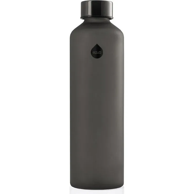 equa Trinkflasche Mismatch Ash, Borosilikatglas, sandgestrahlt, 750 ml