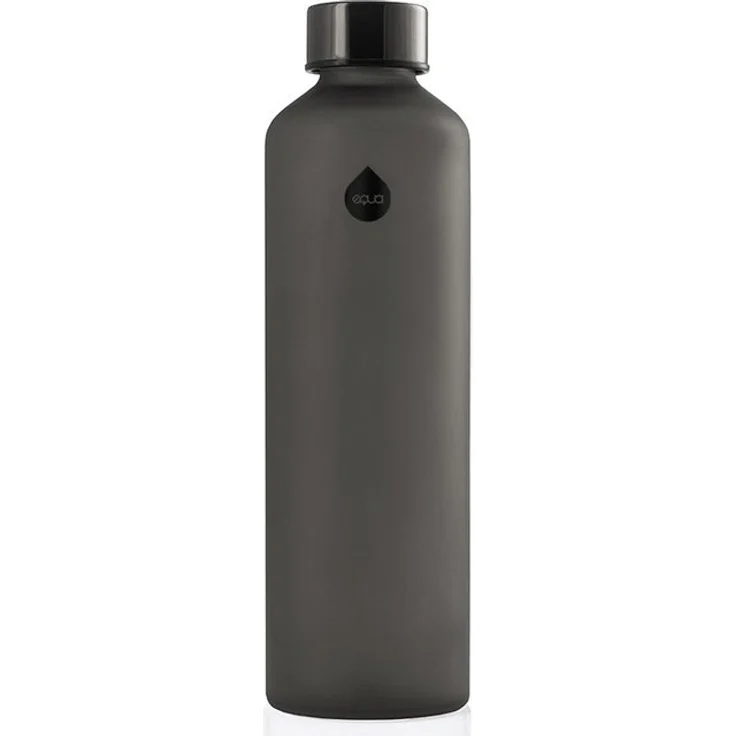 equa Trinkflasche Mismatch Ash, Borosilikatglas, sandgestrahlt, 750 ml