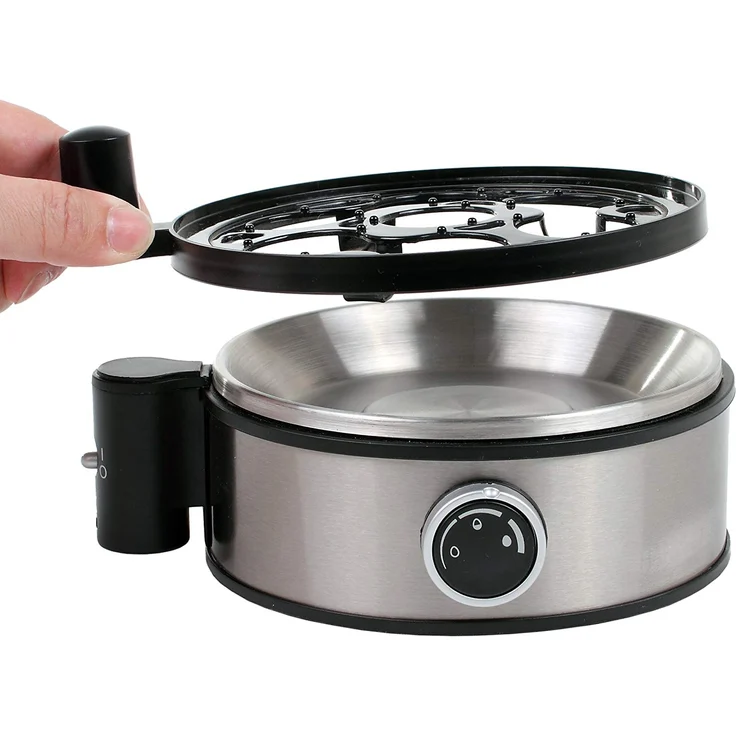 Rommelsbacher Eierkocher ER 400 - für 1-7 Eier, einstellbarer Härtegrad, elektronische Kochzeitüberwachung, Ein-Ausschalter, Signalton am Kochzeitende, Edelstahlgehäuse, 400 Watt – Bild 2