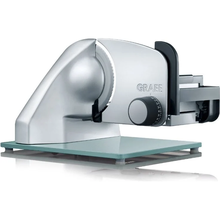 Graef C20EU Allesschneider, 170 W, Wellenschliffmesser Ø 17 cm, Edelstahl, Silber – Bild 1