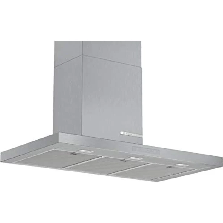 Bosch Serie 6 DWB97CM50, Motorhaube, Kamin flach, Breite: 89.8 cm, Tiefe: 50 cm, Absaugung und Rückführung (mit zusätzlichem Rückführungsset), mit internem Motor, rostfreier Edelstahl – Bild 1
