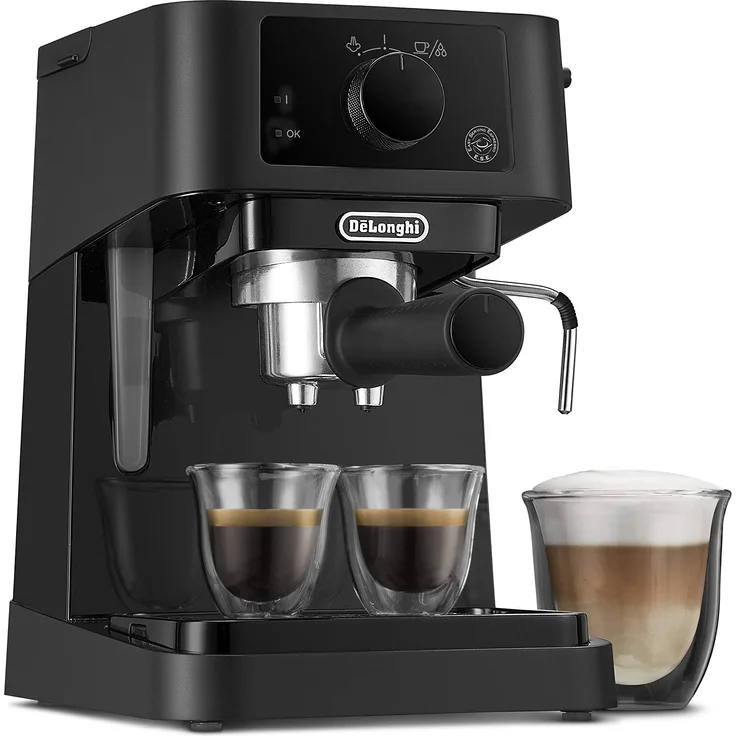 De'Longhi Stilosa Advanced EC235.BK Kaffeemaschine mit 15 bar Druck, 1100 W, 1 l, Schwarz