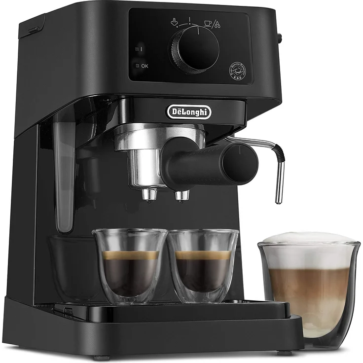 De'Longhi Stilosa Advanced EC235.BK Kaffeemaschine mit 15 bar Druck, 1100 W, 1 l, Schwarz – Bild 1
