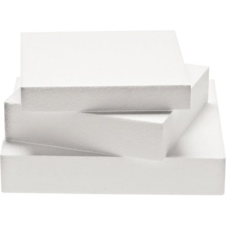Decora 0174029 TORTEN-Dummy, QUADRATISCH, AUS STYROPOR 40X40X7,5H cm