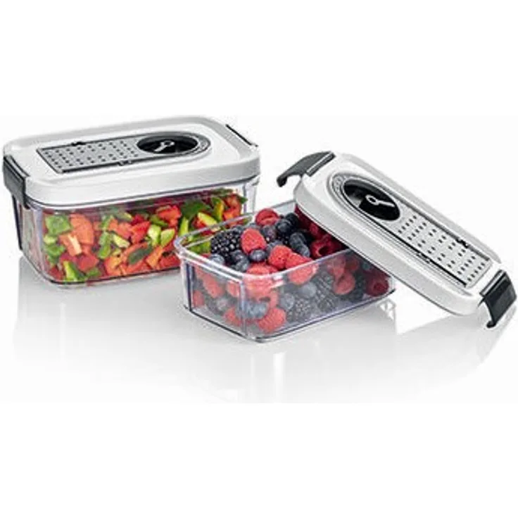 Severin ZB 3618 Vakuum Boxenset Vakuumier-Zubehör, 0,75L und 1,5L Box