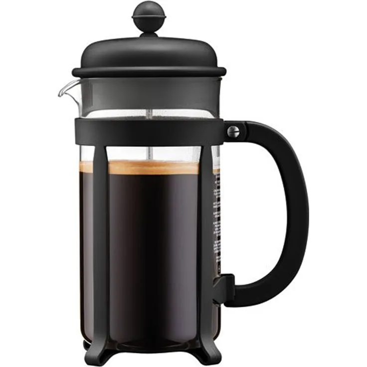 Bodum 1908-01 Java Kaffeebereiter, 8 Tassen, 1 L, Mehrlagig, schwarz, 10,6 x 16,3 x 24,5 cm