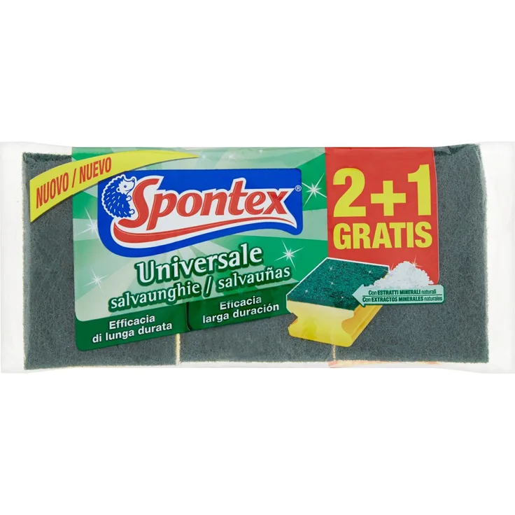 Spontex Schleifschwamm für Nagelschutz, 3 Stück