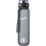 Ion8 Auslaufsichere 1 liter Sport Trinkflasche, BPA-frei, Grau