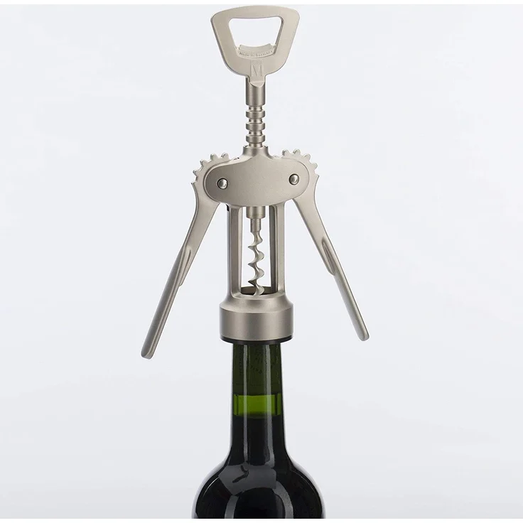 Westmark Hebelkorkenzieher mit Kapselheber, Stahl-Zink-Druckguss, Fino, Edelmattiert, 61605580 – Bild 2