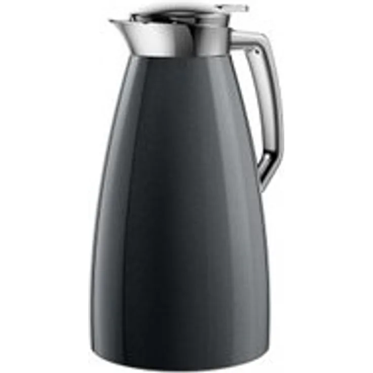Emsa 514188 Isolierkanne, 1 Liter, Aroma Diamond, Quick Tip Verschluss, 100% dicht, Carbon, Plaza