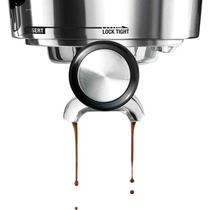 Sage SES875 the Barista Express mit integriertem Mahlwerk, Siebträger mit Manometer-Anzeige, 15 Bar, Gebürsteter Edelstahl – Bild 6