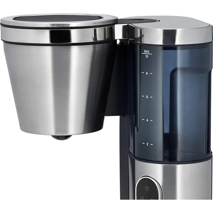 WMF Lumero Kaffeemaschine mit Glaskanne, Filterkaffee, 10 Tassen, Timerfunktion, Warmhalteplatte, abnehmbarer Wassertank, Touch-Display, Tropfstopp, Schwenkfilter, Abschaltautomatik, 1000 W – Bild 4