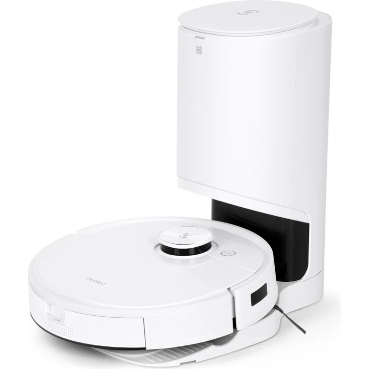 Ecovacs Deebot T9+ Saugroboter mit Wischfunktion, 170 min Akkubetrieb, 3.000 Pa Saugleistung, mit Absaugstation und Lufterfrischer, weiß – Bild 1