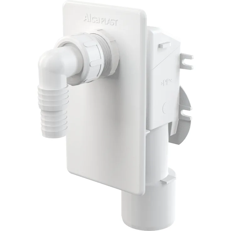AlcaPlast APS4 Gerätesiphon Unterputz DN 40 50mm Abwasseranschluss für Waschmaschine, Spülmaschine etc.