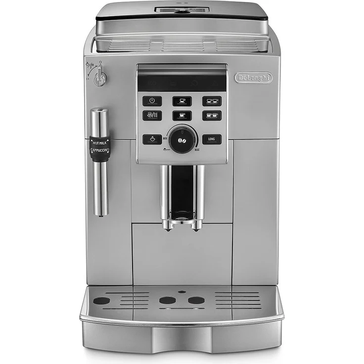 De'Longhi ECAM 25.120.SB Kaffeevollautomat mit Profi-Milchaufschäumdüse für Cappuccino und integriertem Mahlwerk, mit Espresso- und Kaffee Direktwahltasten und Drehregler, 2-Tassen-Funktion, Großer 1,8 Liter Wassertank, silber – Bild 7