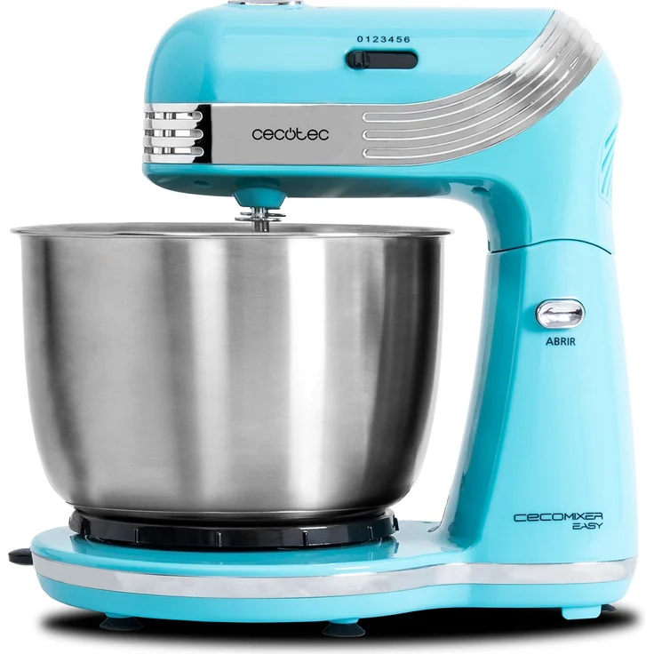Cecotec cecomixer Easy .Handmixer mit Bewegung Orbital. Schale aus Edelstahl, 3 Liter, 5 Funktionen und 6 Geschwindigkeiten.