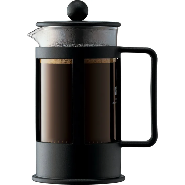 Bodum 1783-01 KENYA Kaffeebereiter (French Press System, Spülmaschinengeeignet, 0,35 liters) schwarz
