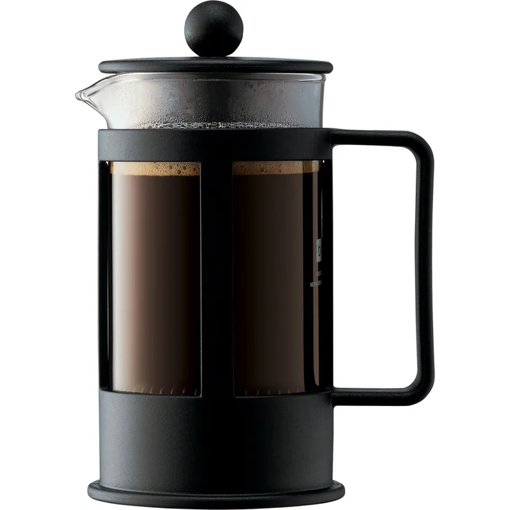 Bodum 1783-01 KENYA Kaffeebereiter (French Press System, Spülmaschinengeeignet, 0,35 liters) schwarz – Bild 1