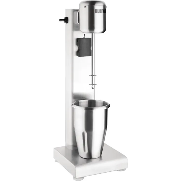 Buffalo Milchshake-Mixer, Standmixer, 1 L Behälter, silber