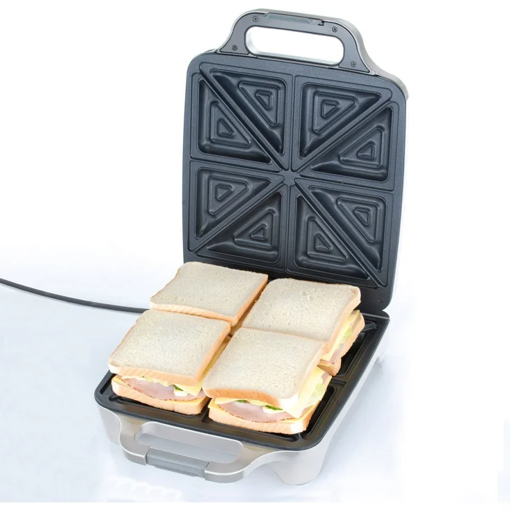 Cloer 6269 Sandwichmaker XXL - 1800 W - für 4 Sandwiches - American Toast - XXL-Füllung - optische Fertigmeldung – Bild 3