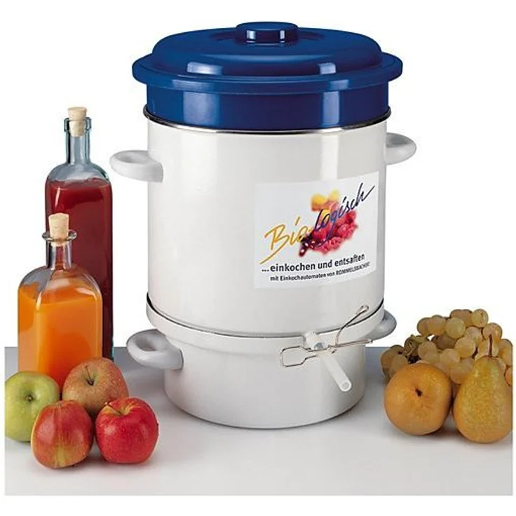 ROMMELSBACHER Dampfentsafter EE 1505 - Made in Germany, Heizelement, 2-Schicht-lierung, Saftauffangbehälter: 4 Liter, Fruchtkorb, Abfüllschlauch-Klemme, Überhitzungs--Trockengehschutz, 1500 Watt – Bild 2