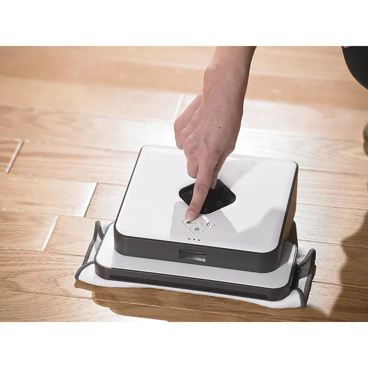 iRobot Braava 390t Saugroboter mit Wischfunktion, verwendet Einwegtücher und waschbare Reinigungstücher, weiß – Bild 5