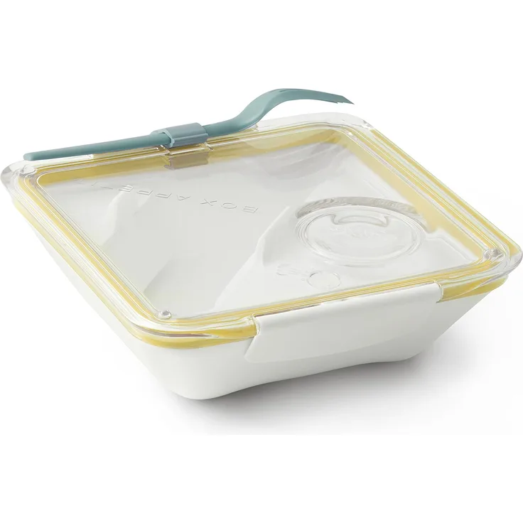 Black+Blum Appetit, 800 ml Lunchbox, Polypropylene-Tritan, weiß-Honey, One Size, 5