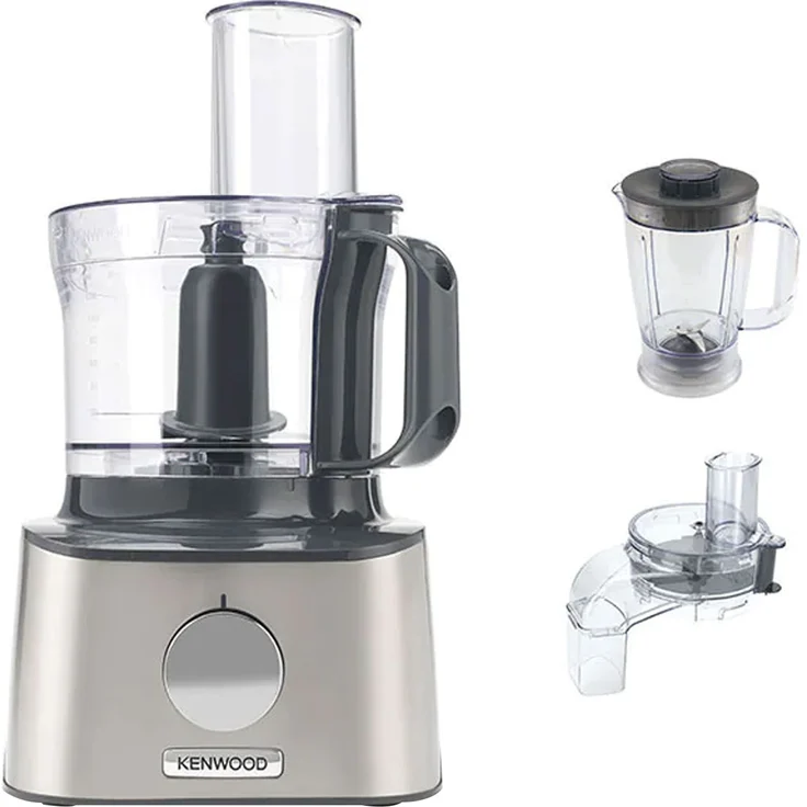 Kenwood FDM304SS MultiPro Compact Foodprozessor mit Direktantrieb, 800W, 2,1L, silber – Bild 1