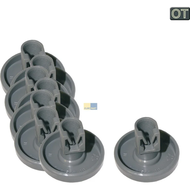 AEG 50286965004 Korbrolle Unterkorb 8 Stück Spülmaschine