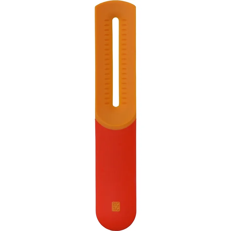 RIG-TIG by Stelton Z00069-2 Say-Cheese Käseschneider und Hobel, Edelstahl, orange, 29.5 x 10 x 1 cm