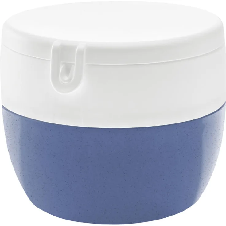 Koziol Bentobox M, Bento Box, Speisegefäß, Lunchbox, Thermoplastischer Kunststoff, Organic Blue, 3-Teilig, 3197671
