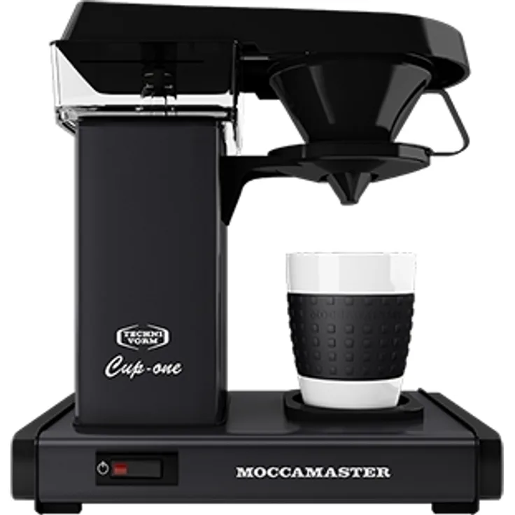 Moccamaster Filter Kaffeemaschine Cup-one, 0.3 Liter, 1090 W, Matt-Black