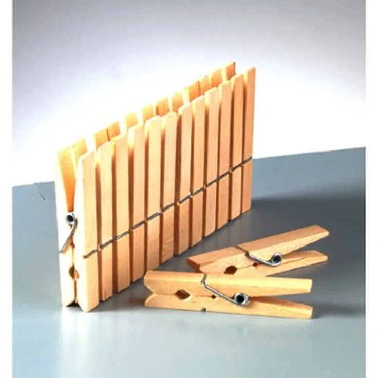 Efco Wäscheklammern aus Holz, Braun, 72 x 10 mm, 10-tlg.