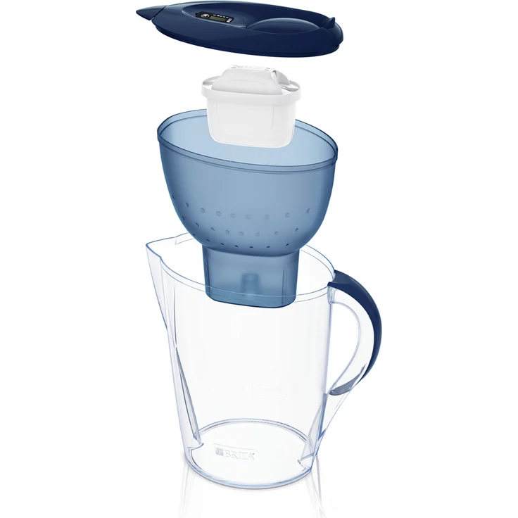 BRITA Wasserfilter Marella XL blau inkl. 1 Maxtra Plus Filterkartusche – Großer BRITA Filter zur Reduzierung von Kalk, Chlor & geschmacksstörenden Stoffen im Wasser – Bild 2