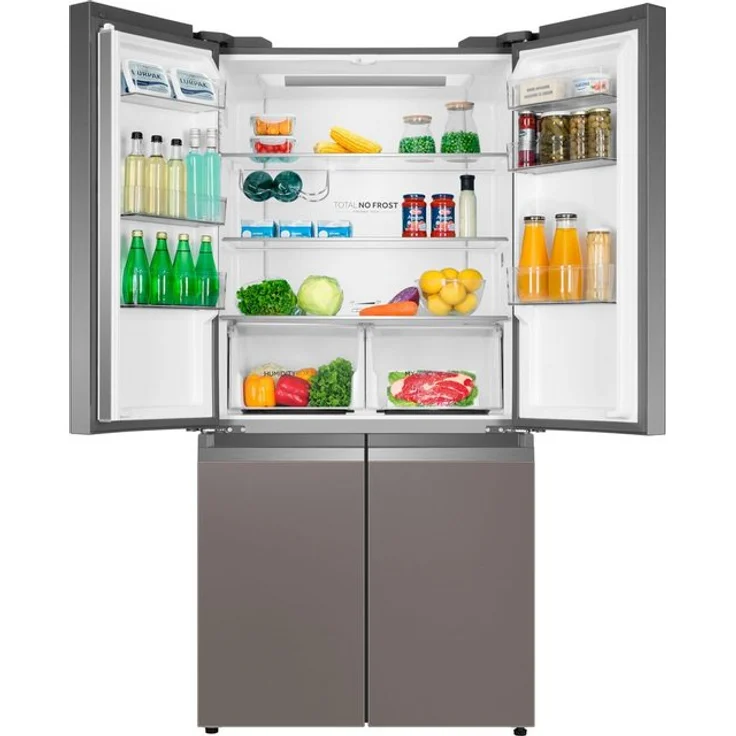 Haier HTF-540DGG7 Side-by-Side-Kühlschrank, freistehend, silber, NoFrost, 0-Grad-Zone, Schnellkühlen und -gefrieren, LED, Breite 90.8 cm, Energieklasse F – Bild 5