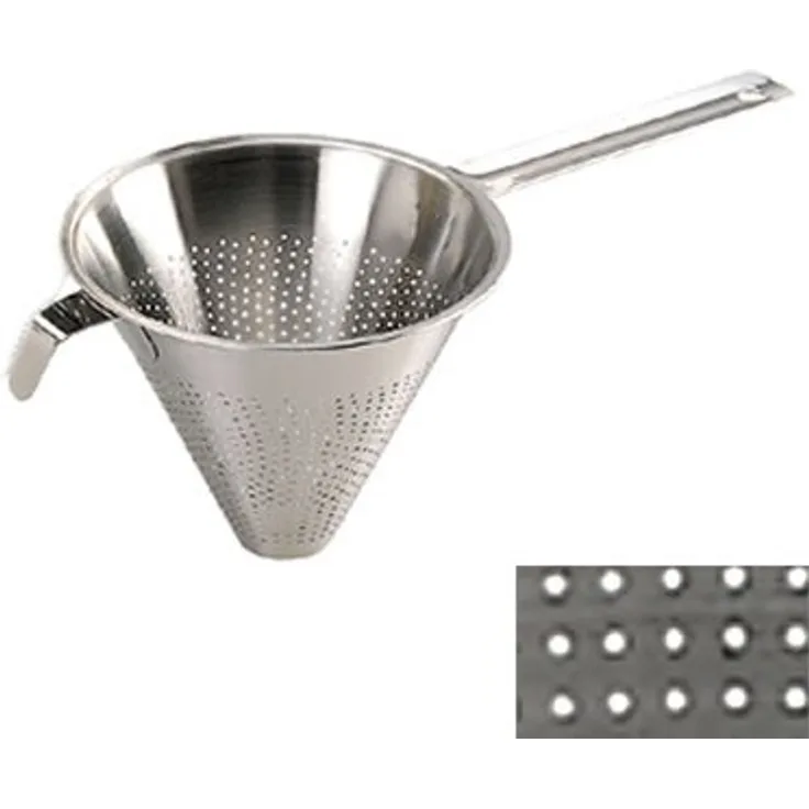 DE BUYER Konditor-spitzsieb mit mikro-Lochungen 0,8 mm 23 cm