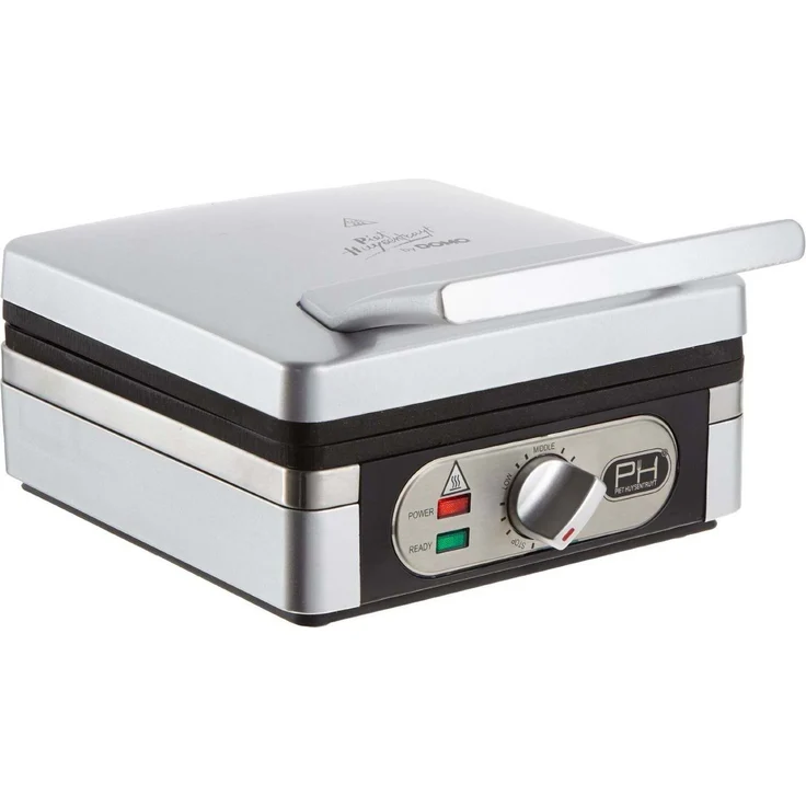 Domo Design Waffeleisen für frische belgische Waffeln-brüsseler Waffeln, einstellbare Bräunungsstufen praktische Backampel, 1400 Watt – Bild 2