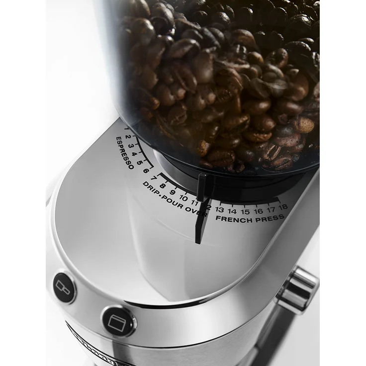 De'Longhi KG 520.M Kaffeemühle, Kunststoff, silber  – Bild 2